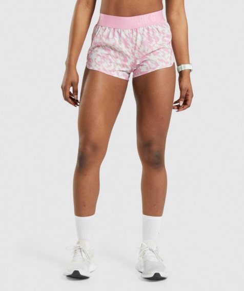 Women's Gymshark Training Loose Fit Shorts Pink | CA 7D835A